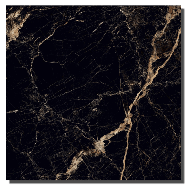Πλακάκι δαπέδου - Rock Black HG 60x60cm